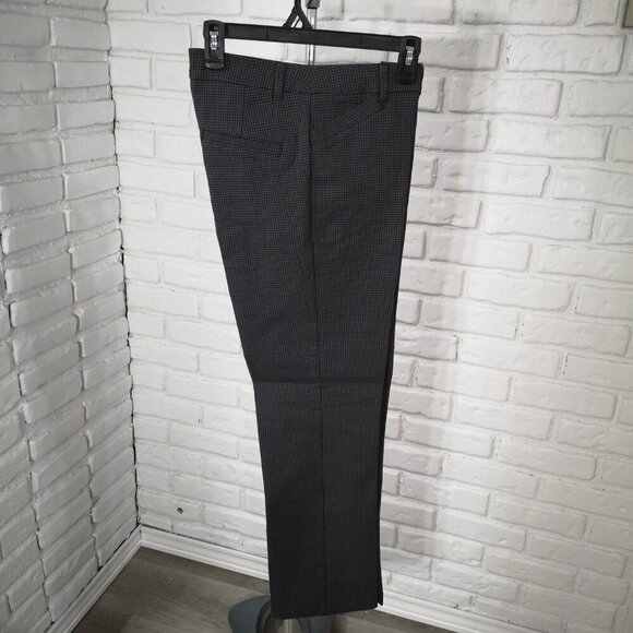 NWT Reitmans Ladies Size 12 Petite Grey Plaid Pull On Style High Rise Pants - Picture 2 of 15